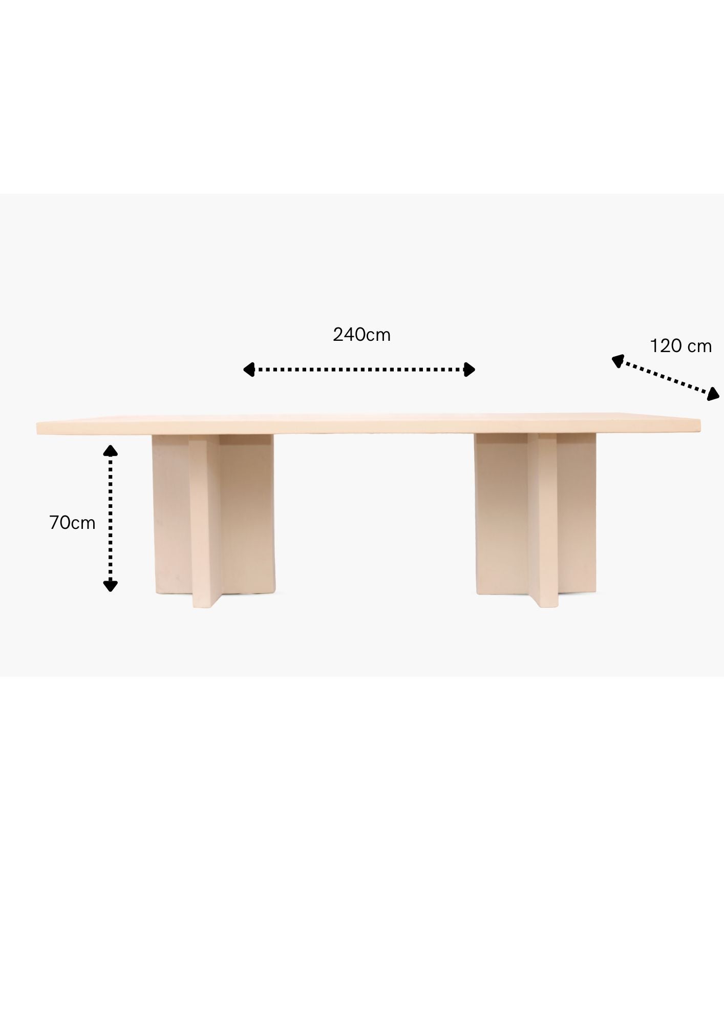 The Heart of Home Concrete Dining Table
