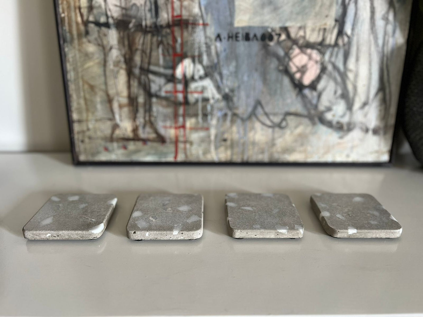 Gray Terrazzo Coasters