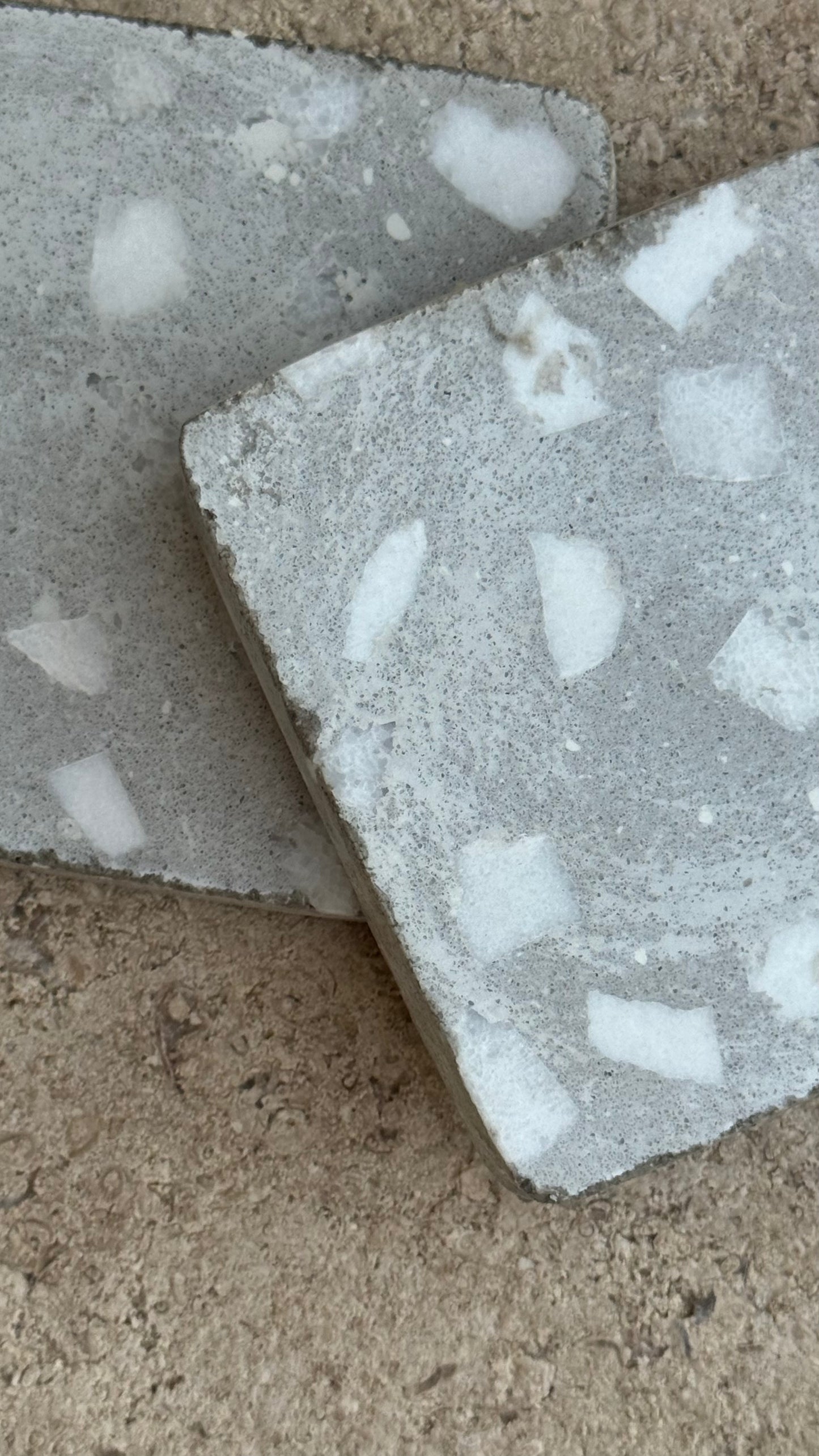 Gray Terrazzo Coasters