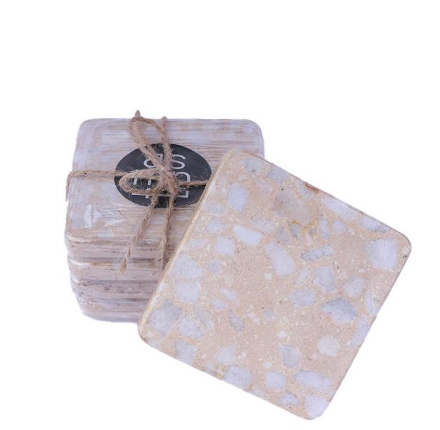 Beige Terrazzo Coasters